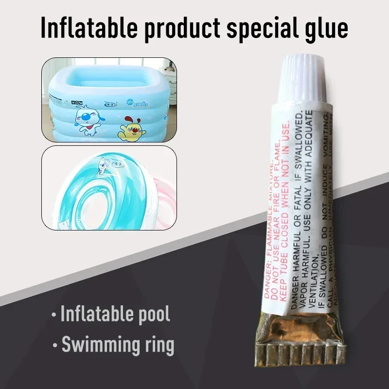 5pcs PVC Puncture Repair Patch Glue Kit Adhesive for Inflatable Toy Home Gardren Swimming Pools Float Air Bed Dinghies