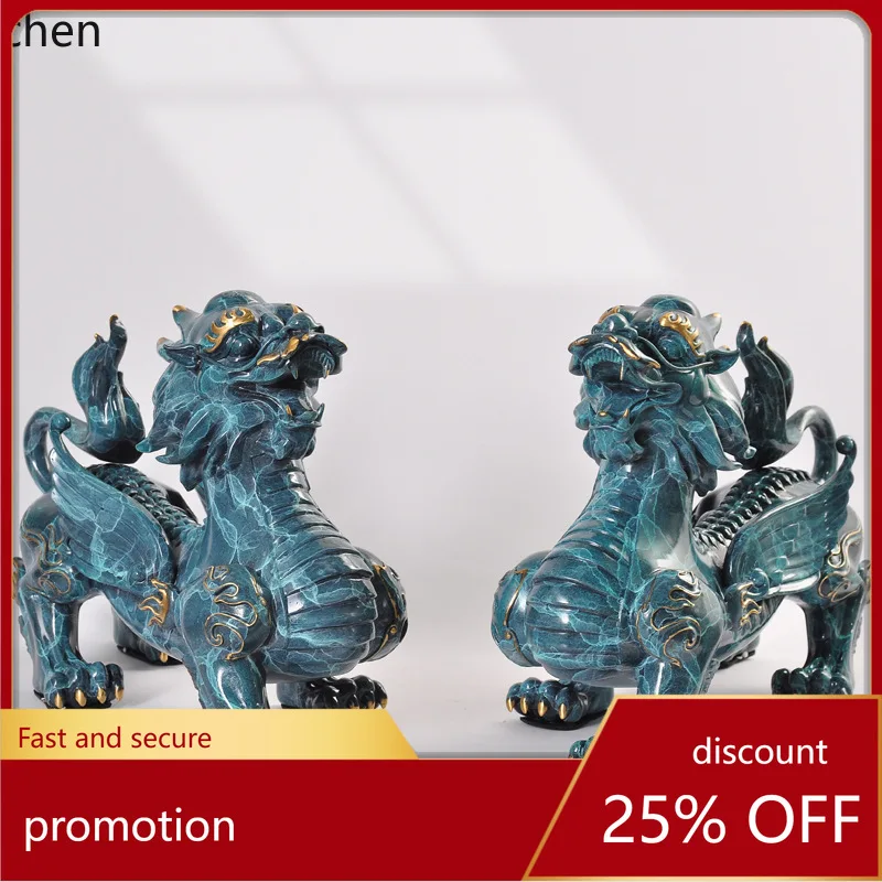 

CZ Pure Copper Pixiu Ornament Copper Crafts Gift Home Office Villa Decoration Opening Housewarming