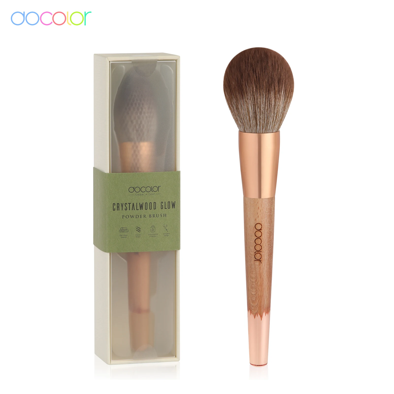 Docolor Large Loose Powder Makeup Brush Face Contour Blush Cosmetic Brush Synthetic Hair Beauty Tools Concealer Cosmetic Brush