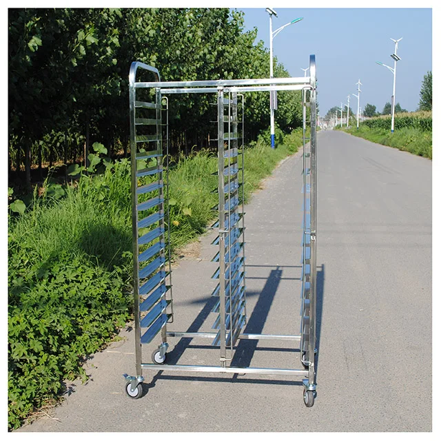 Commercial 304 Stainless Steel Bakery Trolley Bread Baking Cooler Tray Rack Trolley Bread Production Line Equipment Accessories