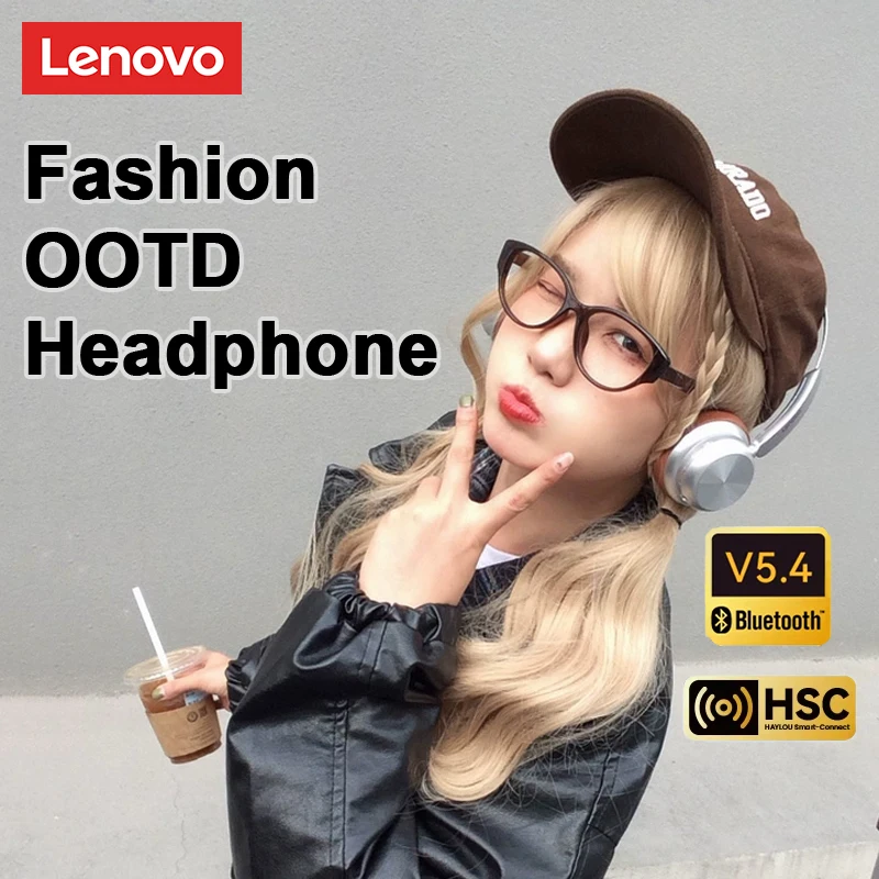 Lenovo Th66 Wireless Bluetooth 5.4 ENC Headphones HD Call Lossless