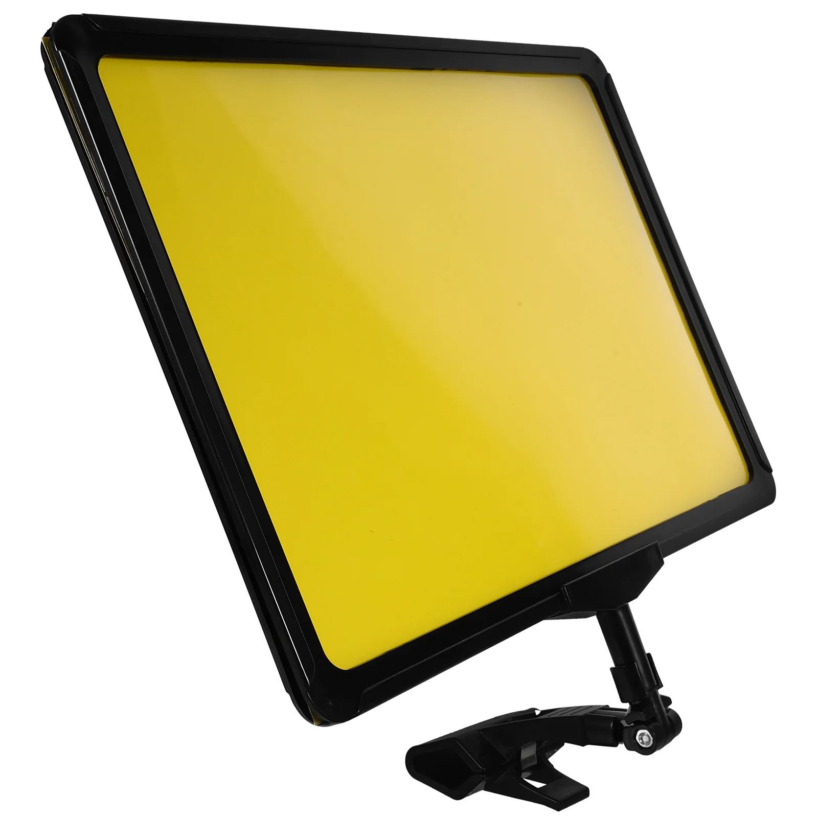 

A4 Price Tags Black Frame Yellow Paper Rewritable Sign Stand for Shop Restaurant Label Holder Display Rack Advertising