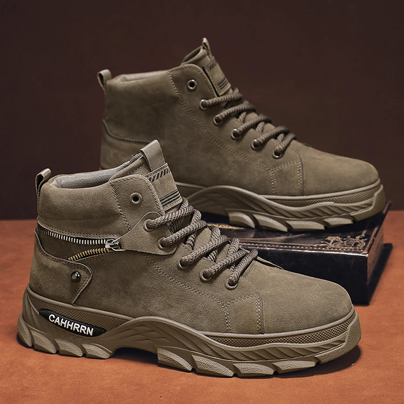 

Мужские тактические ботинки для пустыни, рабочие ботинки, весенне-осенние противоскользящие водонепроницаемые мужские кроссовки, износостойкая мужская обувь для путешествий на открытом воздухе