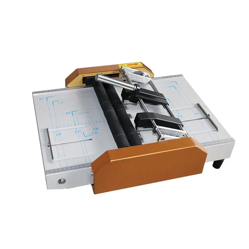 Paper Booklet Riding Saddle Stapler Binding Machine, Electric Stapler Folding Machine, Creasing Machine, Card Folding, 220V