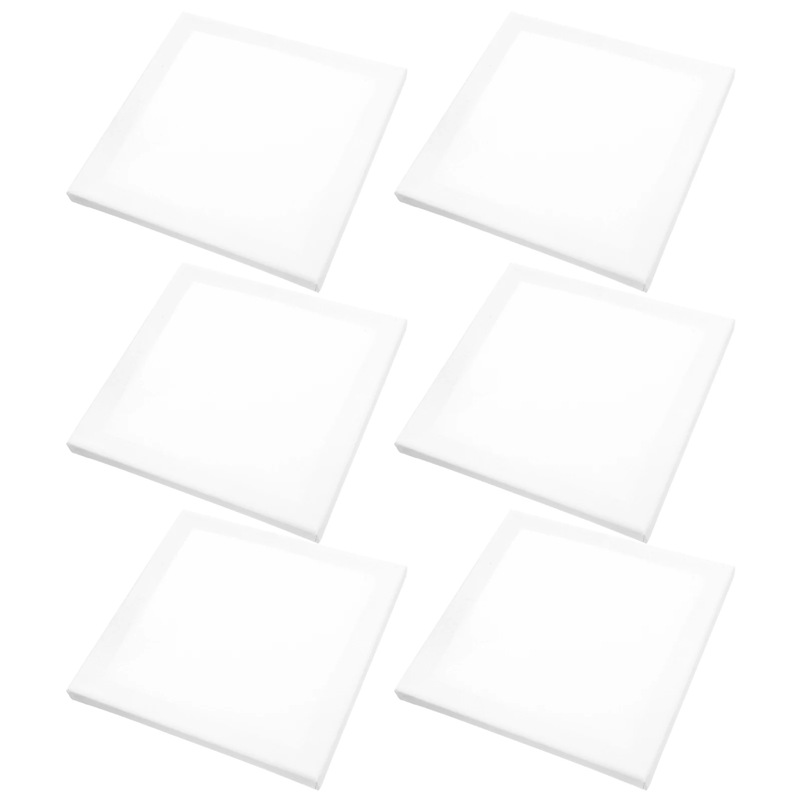 

6pcs Square Wooden Canvas Stands Unfinished Blank Panels for Painting 20x20 Linen Oil Boards Supplies Teaching Practicing