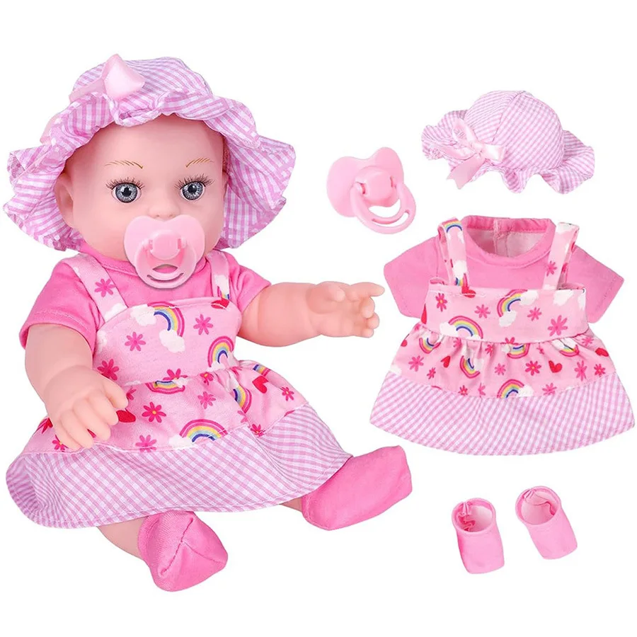 

12inch 30cm Simulation Reborn Dolls Baby Toys Set Girl Lifelike Reborn Dolls Full Body Silicone Girl Doll Toys Birthday Gifts