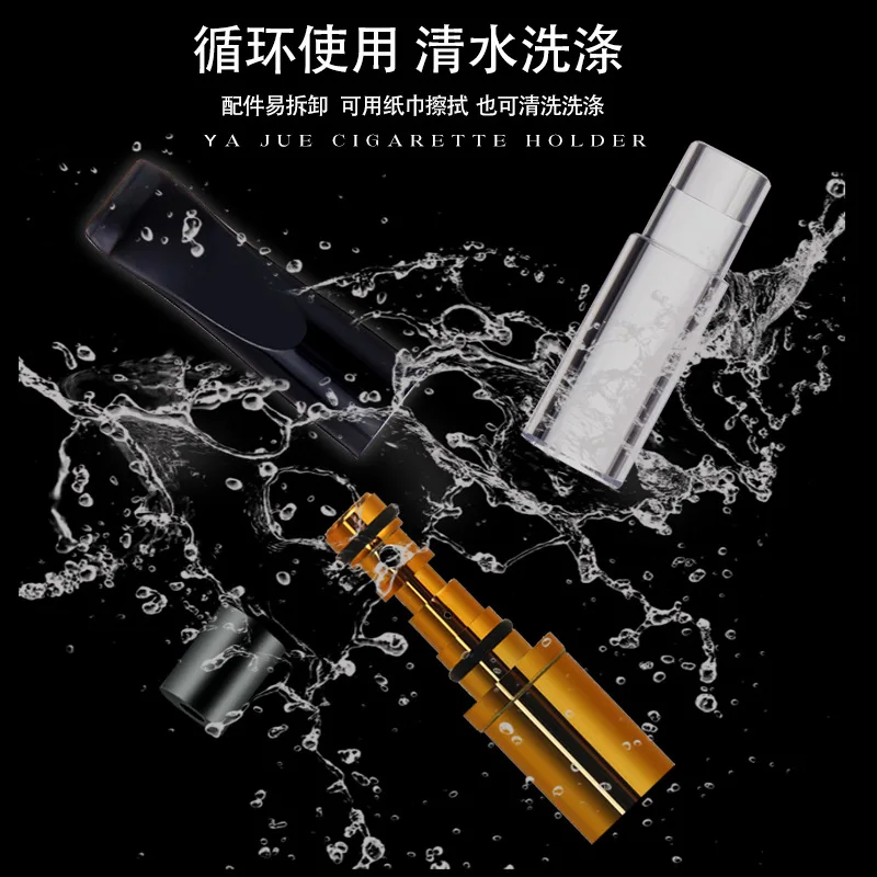 5PCS/Set MB175 High Efficiency Tar Filtration Cigarette filter For 6mm 8mm Recyclable Smoking filters Portable Cigarette Holder - view 2