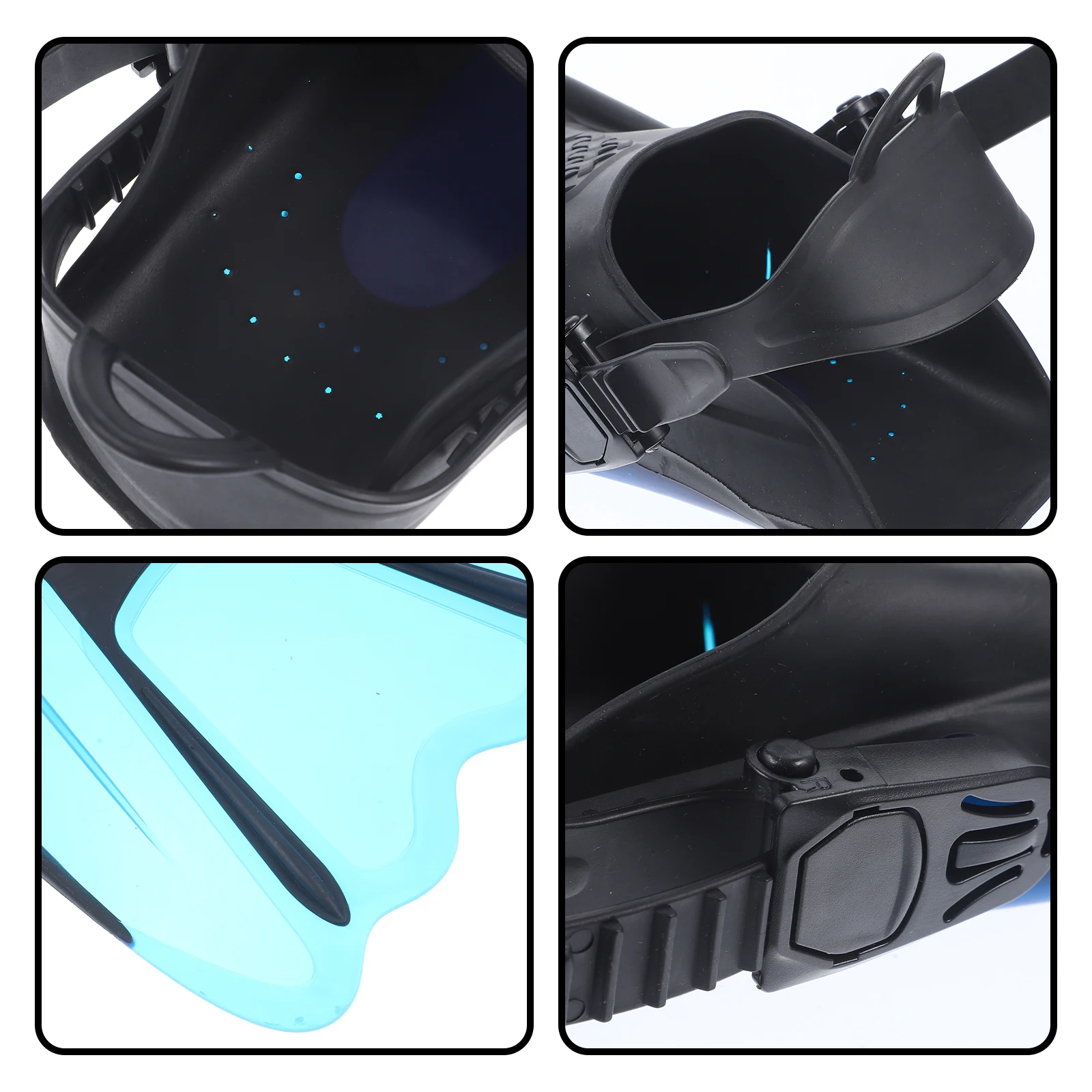 

2Pcs Diving Fins Snorkeling Flippers Open Heel Premium Silicone Material Durable Long Life Snorkeling Fins Diving Flipper