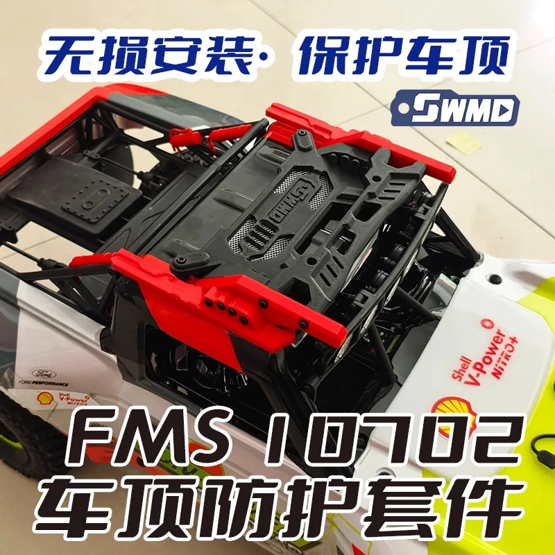 1/7 Scale FMS Bronco 10702 Short Course Roof Protection Kit - No-Drill Upgrade for RC Truck (Direct Bolt-On Installation)
