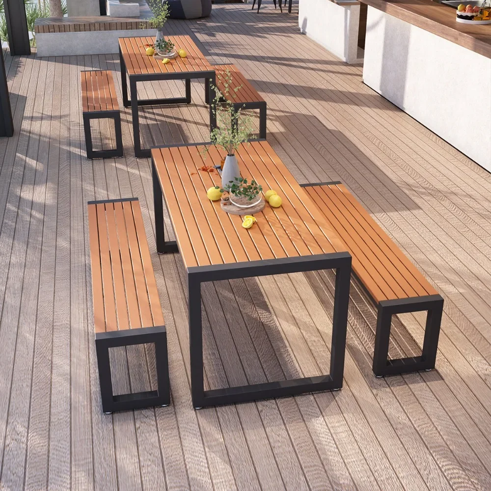 

Минималистичный двор, уличные столы и стулья, наружные балконы, уличные парки, водонепроницаемые длинные столы для отдыха, Ресторан ta