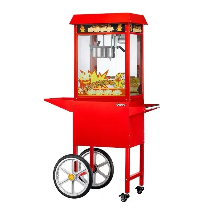 

Trolley popcorn machine Commercial stall Cinema spherical popcorn machine