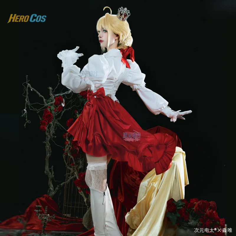 مصير عمل فني إضافي نيرو كلوديوس تأثيري حلي حفلة الهالوين فستان رائع اكسسوارات الدعائم مجموعة كاملة بطل كوس