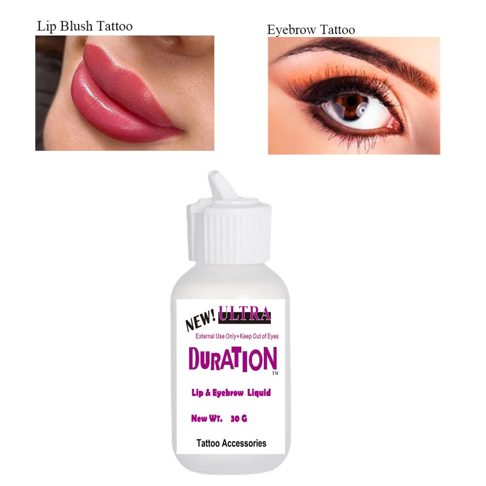 

Newest Tattoo Accessories Ultra Duration Solution Working Fast for Lip Blush Tattoo & Eyebrow Microblading 30ml