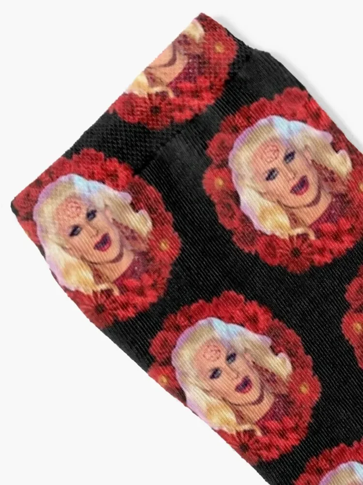 Satanic Katya Zamolodchikova With Flowers - Rupaul's Drag Race Socks anti-slip Argentina Women's Socks Men's