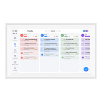 Digital Calendar Chart 15.6 Inch 1080P FHD Interactive Touchscreen Wall Desk Mount Electronic Smart Family Digital Photo Frame