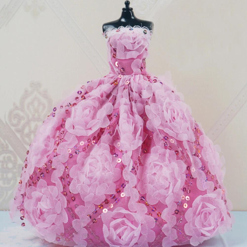 3Styles Handmake Wedding Princess Dress Elegant Clothing Gown Skirt Shoes For 30cm Doll Dresses