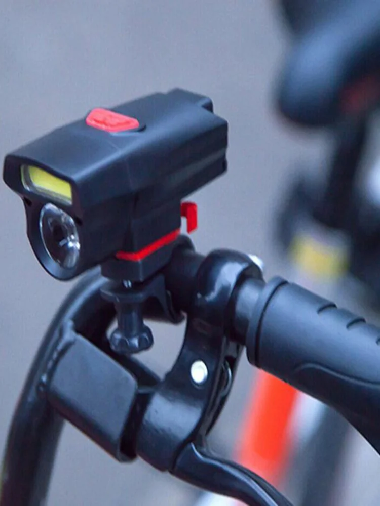 AliExpress NONE LED Bicycle Headlight AAA Battery Powered Bike Front Lamp with 6 Modes Cycling Flashlight