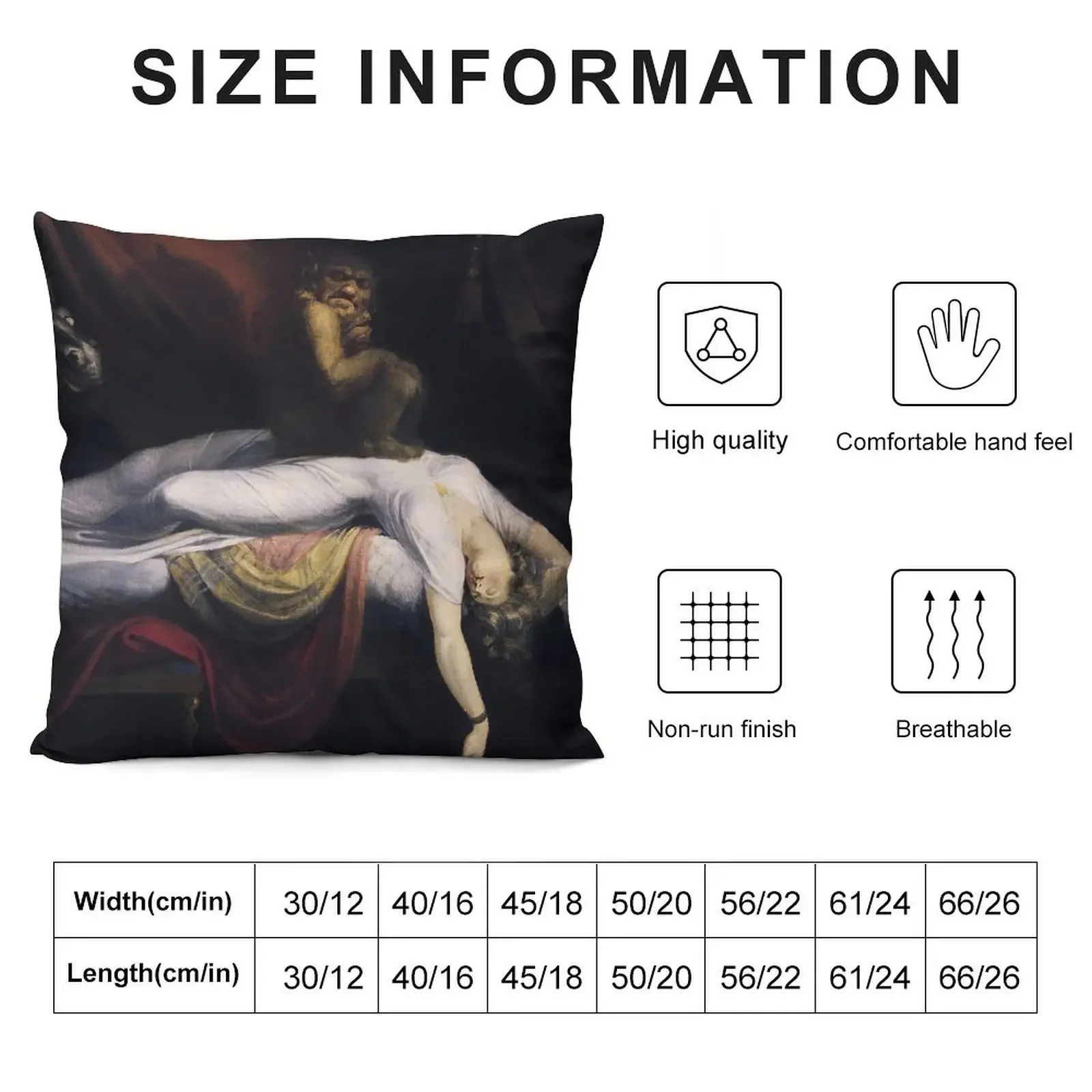 The Nightmare - Henry Fuseli Throw Pillow Cushion Child autumn pillowcase pillow