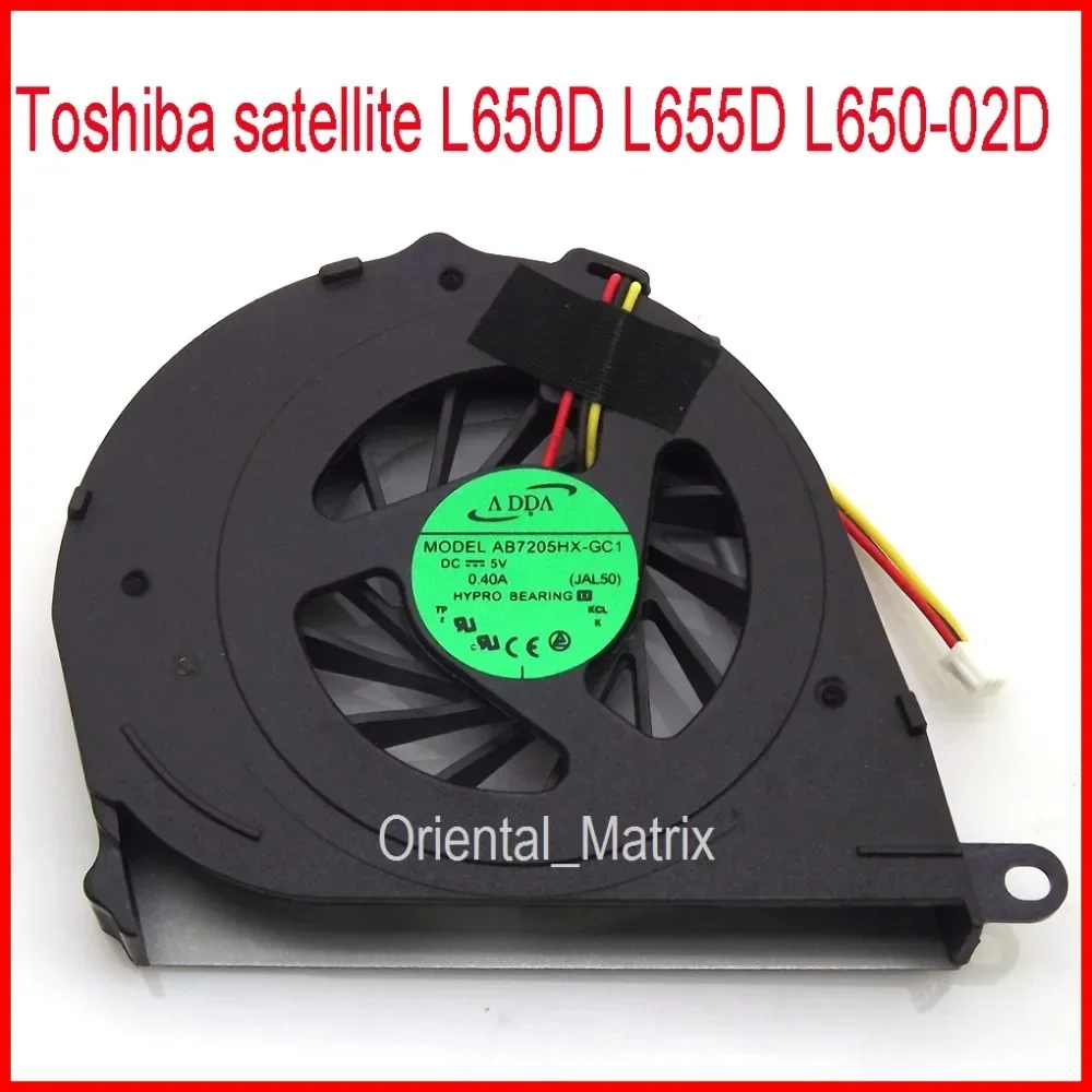 

Новый вентилятор охлаждения AB7205HX-GC1 DC5V 0,4A, замена вентилятора охлаждения процессора Toshiba Satellite L650 L650D L655 L655D L650-02D