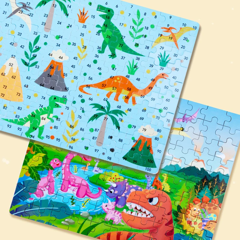 100PCS Paper Puzzle Children's - Human Body Puzzle 评论和价格