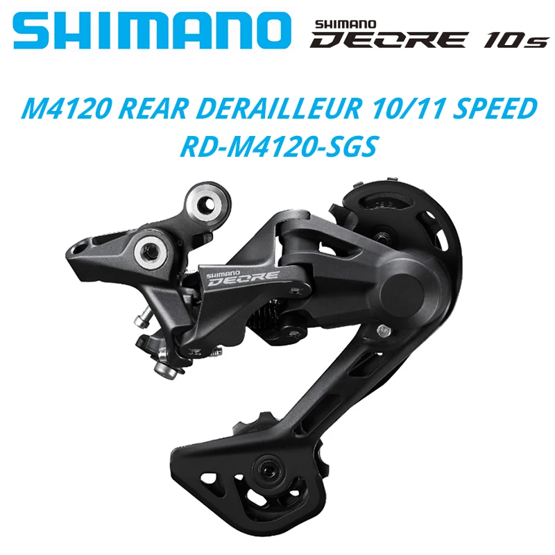 SHIMANO DEORE RD M4100 M4120 Rear Derailleur SHADOW RD-M4120 SGS 2x10/11 Speed Mountain Bike Exchange MTB Bicycle 10s 10v 11s