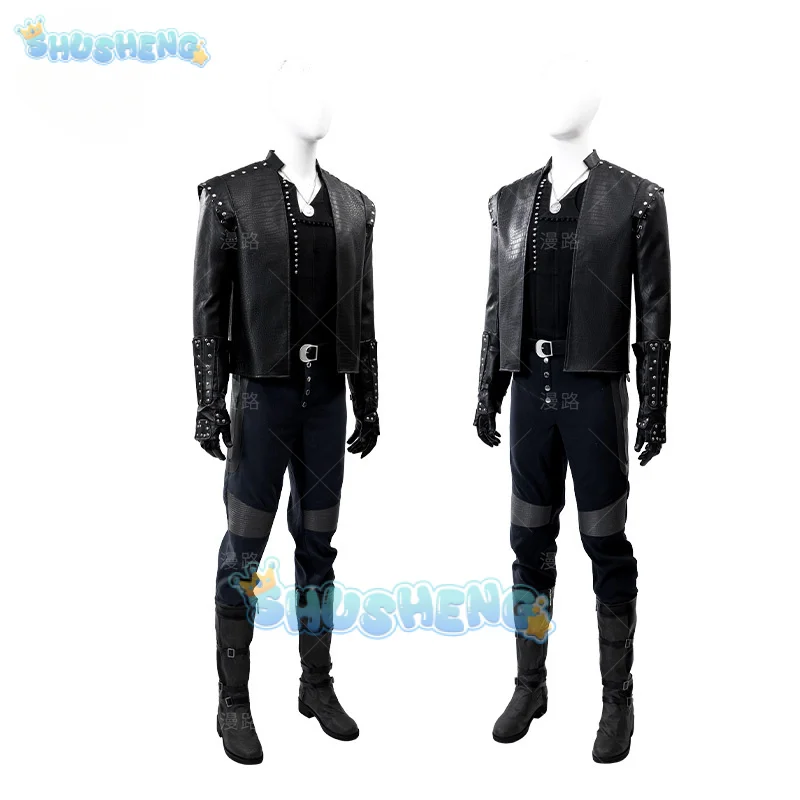 زي جيرال ويتشر 5 التأثيري زي جيرالت أوف ريفيا وايت وولف للهالوين كرنفال حفلة عيد الميلاد لعب الأدوار الملابس