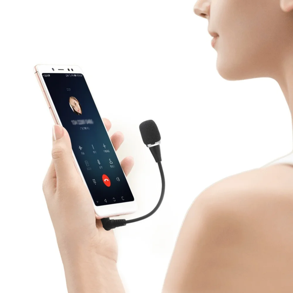 Microfono per Laptop STONEGO, Mini microfono portatile in metallo microfono K Song artefatto