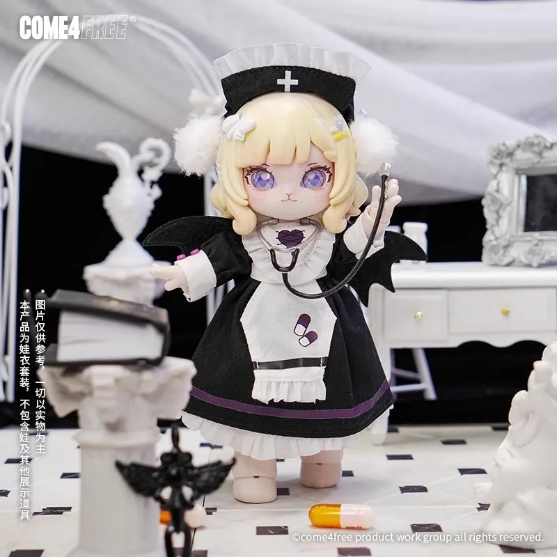 

Black and White Ob11 Clothes Bjd1/12 Doll Costume Game Cosplay Handmade Product Toys Accessories BINGZHENGXUNHUI