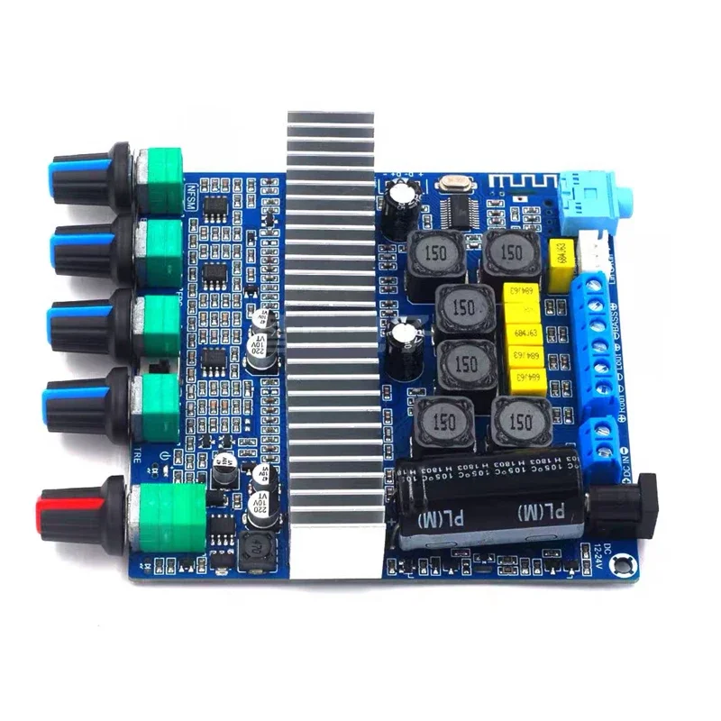 2*50W+100W TPA3116D2 Bluetooth 5.0 Power Subwoofer Amplifier Board 2.1 Channel TPA3116 HIFI Audio Stereo Equalizer Amp