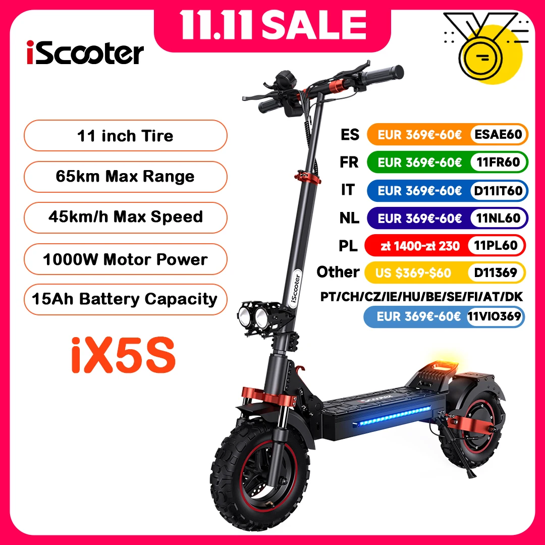 IX5s elektromos roller 1000W 15Ah