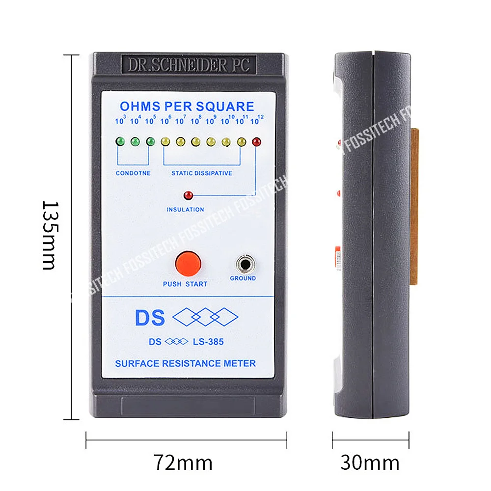 LS-385 Surface Resistance Tester Static Pad Antistatic Tester Surface Impedance Measuring Instrument Human Electrostatic Tester