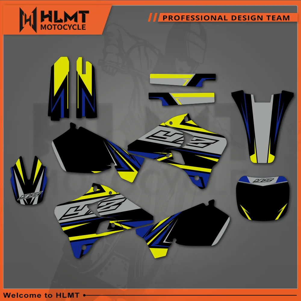 

HLMT Motorcycle New Style TEAM GRAPHICS BACKGROUNDS DECALS STICKERS Kits For Yamaha YZ125 YZ250 1996 - 2001 YZ125 YZ250