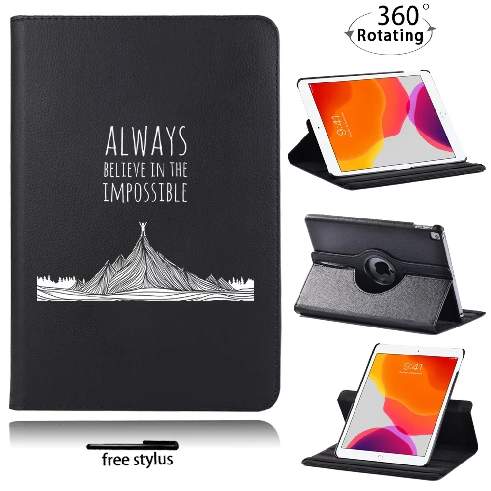 

For Apple IPad 2/3/4/iPad 8th Gen/(5th/6th/7th) Gen/IPad Mini 4/5 New 360 Rotating Tablet Case Anti-Drop Cover Case + Stylus