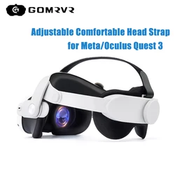 GOMRVR For Oculus Quest 3/Quest 3S Accessories Adjustable Head Strap Carrying Case Silicone Protective Cover Set VR Accessories
