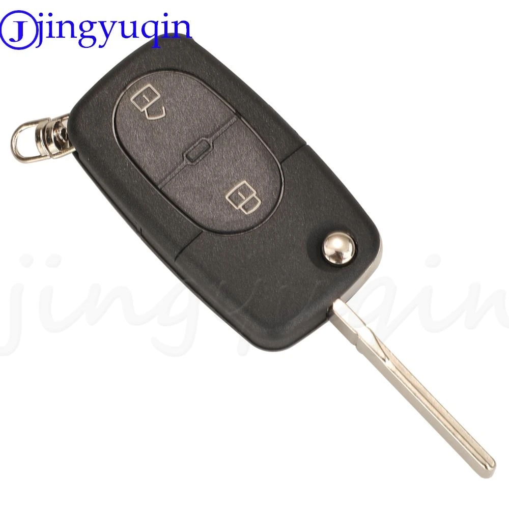 jingyuqin 2 Buttons Remote Car Key Fob 433Mhz ID48 Chip 1J0959753A For VW Volkswagen Passat Golf MK4