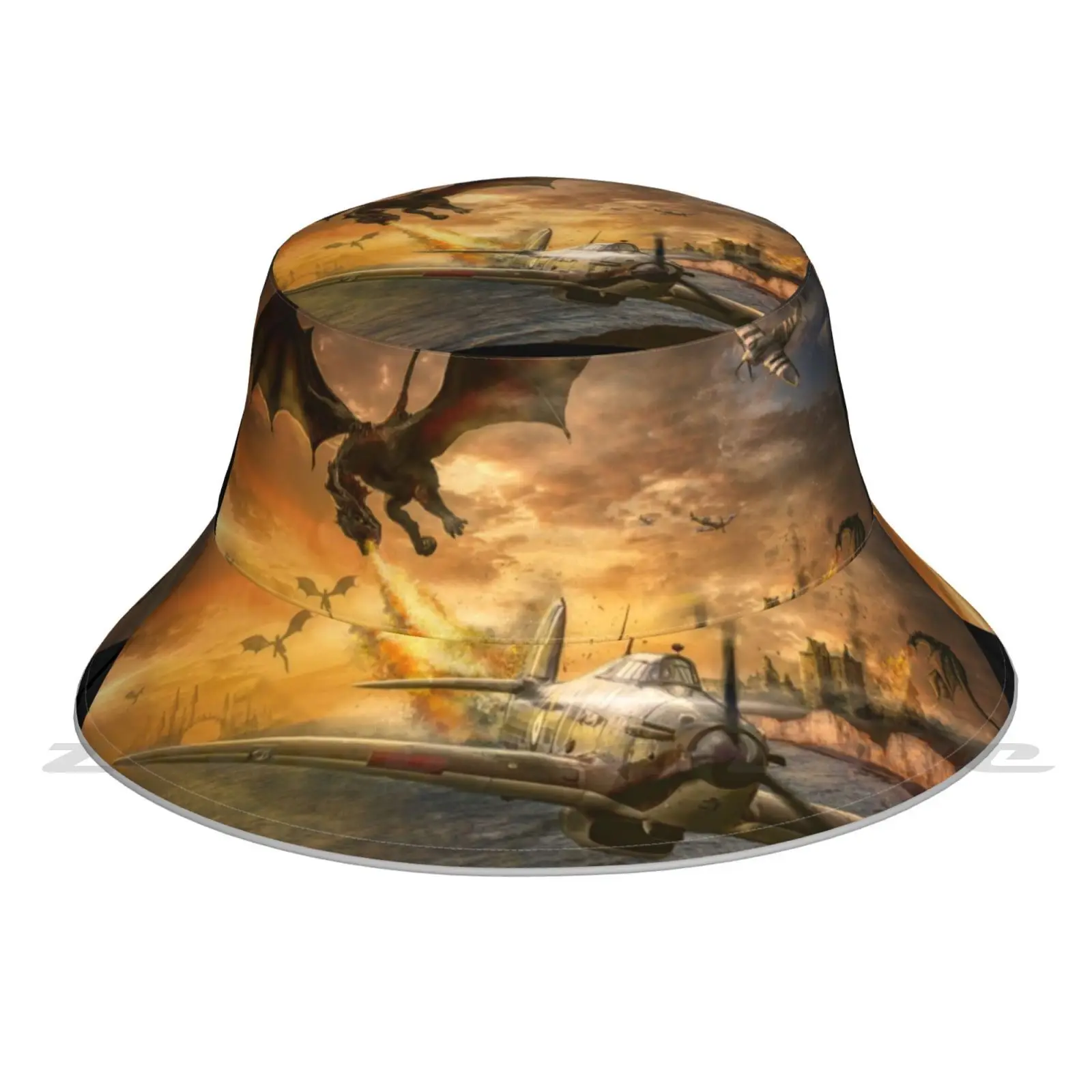 Battle Of Britain Air Combat Bucket Hat Outdoor Sports Breathable Present Fashion Cap Battle Of Britain Spitfire Hurricane