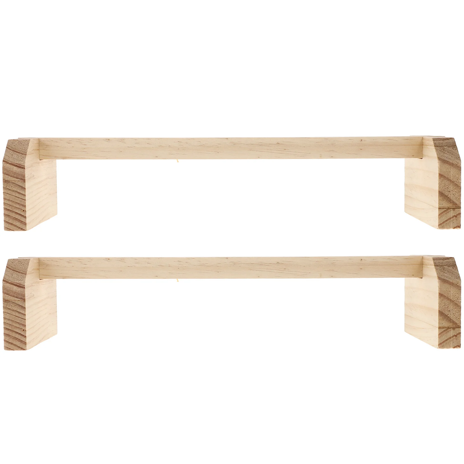 

2Pcs Parrot Stand Wood Bird Cage Accessory Pet Perch for Multiple Birds Bird Stand Chick Standing Rack Pet Accessories