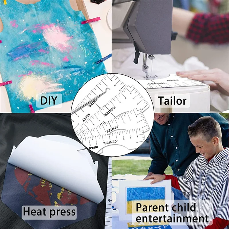 دليل مسطرة معظم القمصان، تصميم مركزي لمحاذاة الفينيل، مسطرة القميص لمحاذاة الفينيل، مجموعة أدوات النقش على شكل زهرة مجففة