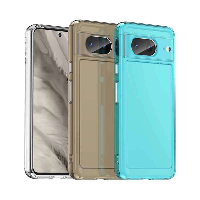 Candy Shockproof Silicone Bumper Phone Case For Google Pixel 7 7a 8 Pro