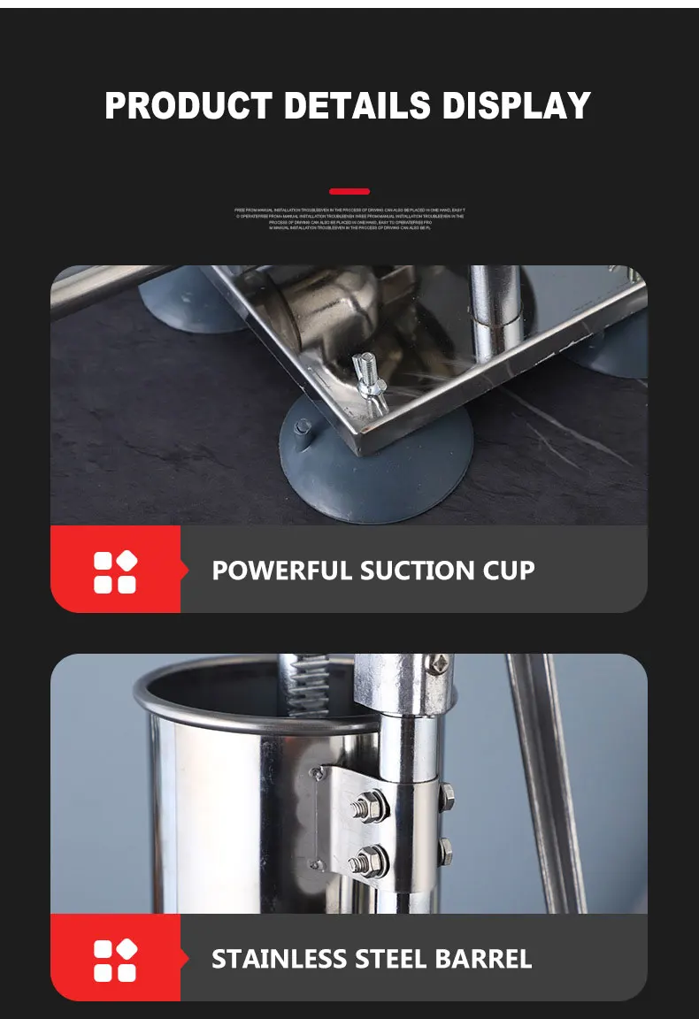 

5L Sausage Filler Manual Stainless Steel Sausage Filling Machine Sucker Enema Machine