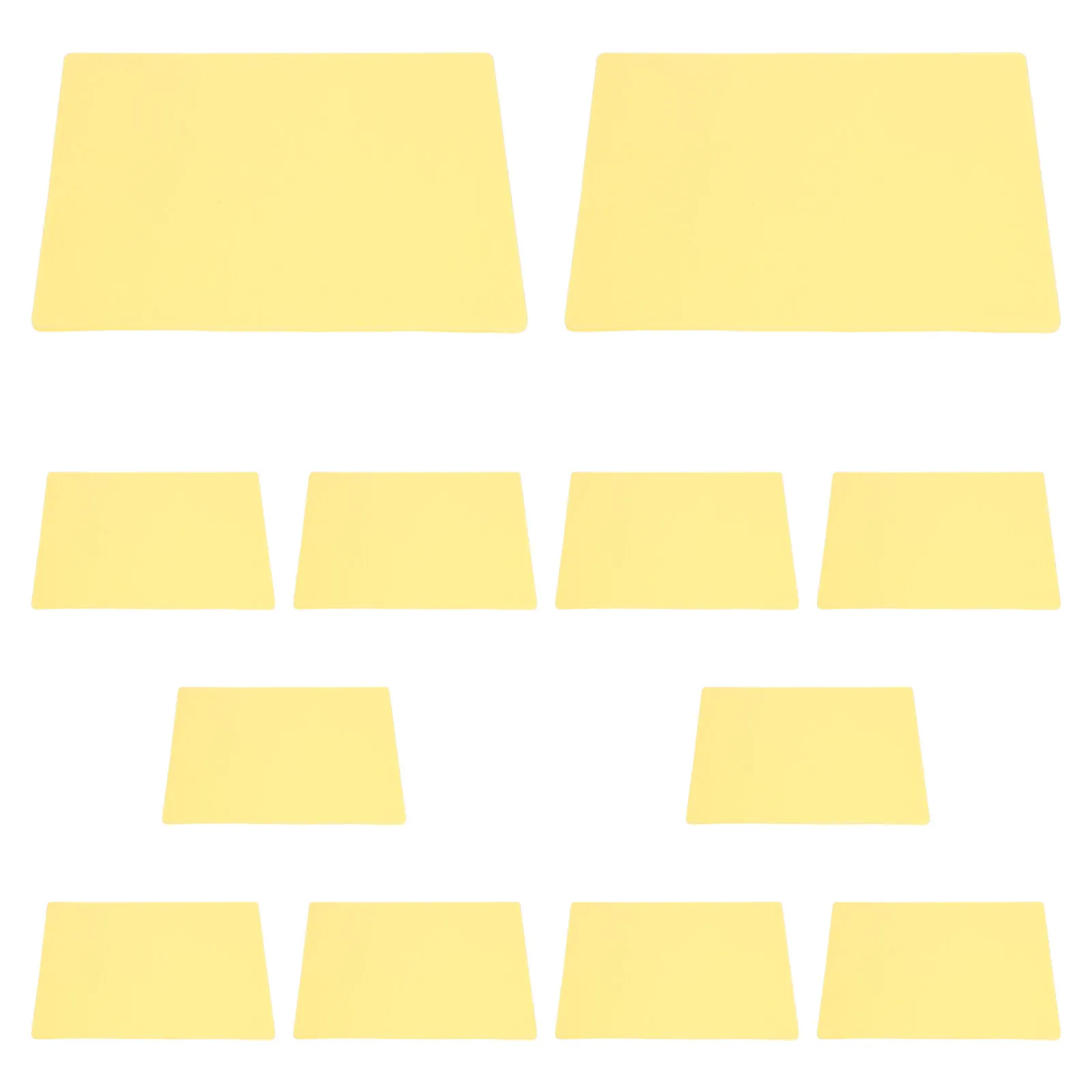 

12Pcs Double-Sided Silicone Tattoo Practice Skin Realistic Skin-Like Texture for Beginners Contouring Shading Eyebrows Eyeliner