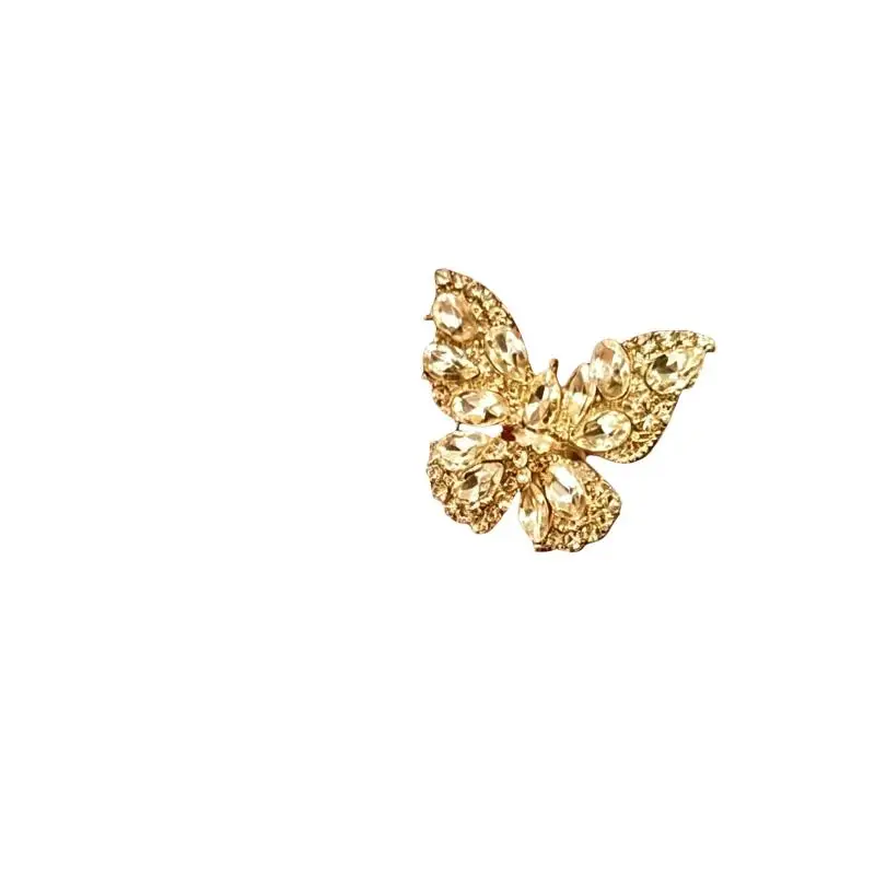 Zircon Earphone Clip Design DIY Personalized Sparkly Butterfly Earphone ACC