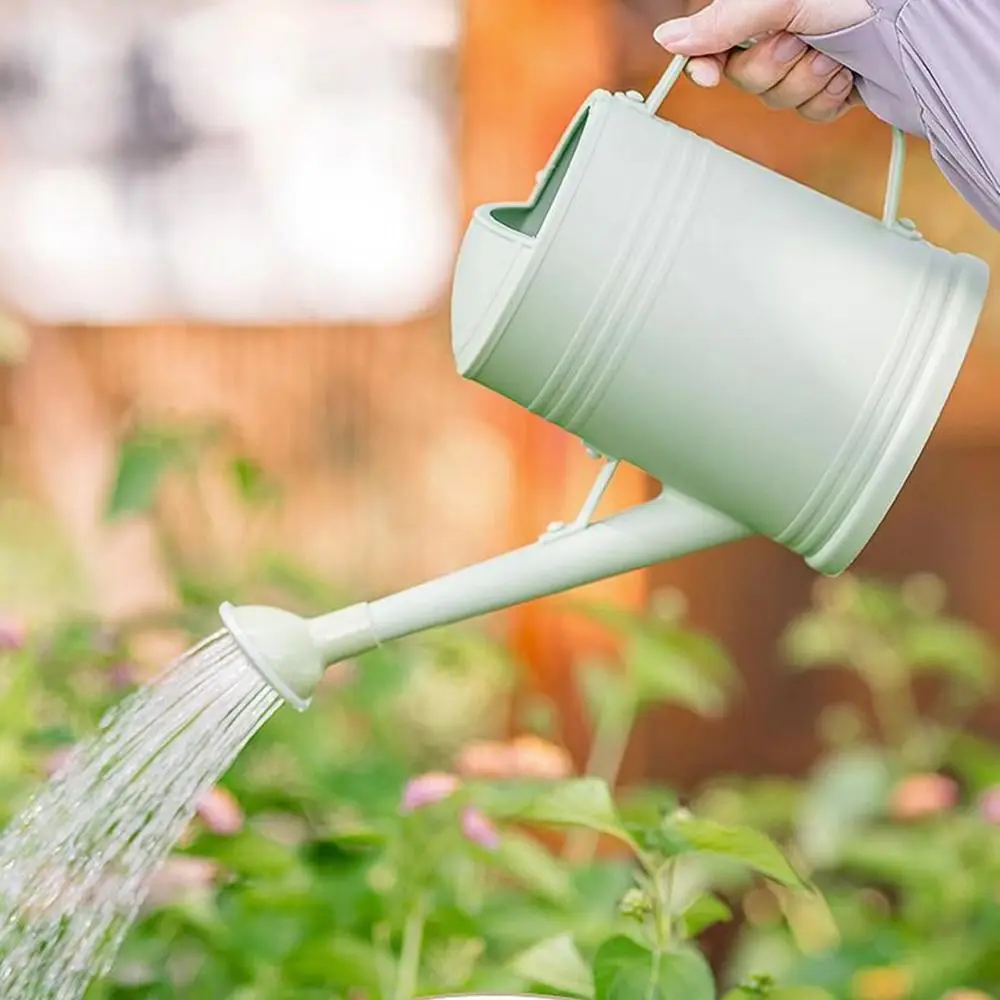 

Simple 2L Plant Sprinkler Kettle Plastic Long Mouth Watering Can with Detachable Spray Head Watering Sprayer Garden Tool
