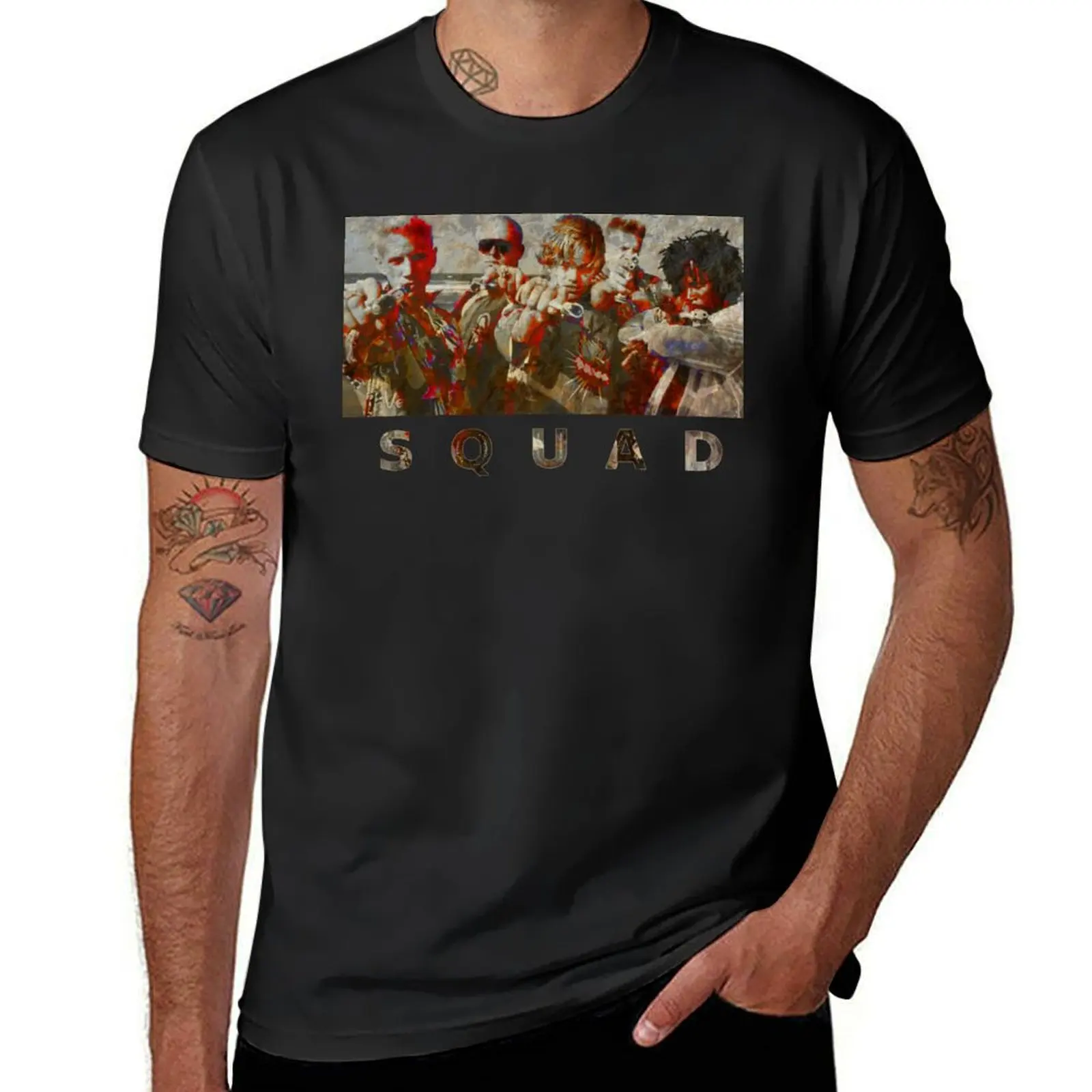 Verona Squad #2 T-Shirt oversized blacks plain t shirts men