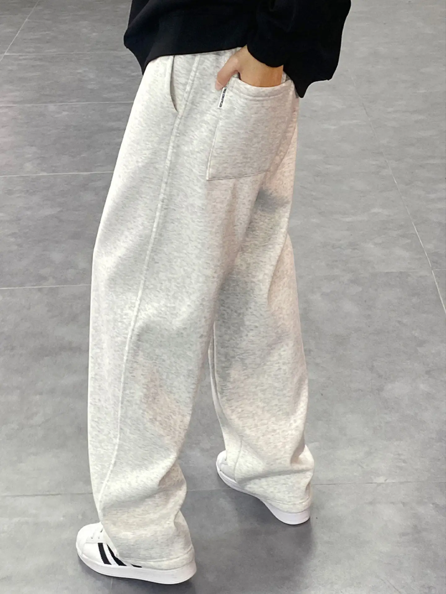 

Мужские американские повседневные спортивные брюки из плотной ткани, свободного прямого кроя, разноцветные, с завязками, длинные, осенняя мода