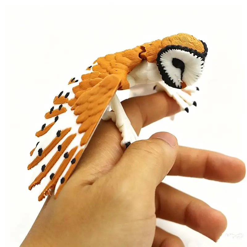 3D Printed Eagle Hawk Simulation Animal Model Figurine Bird Ornament DIY Gift Home Decoration