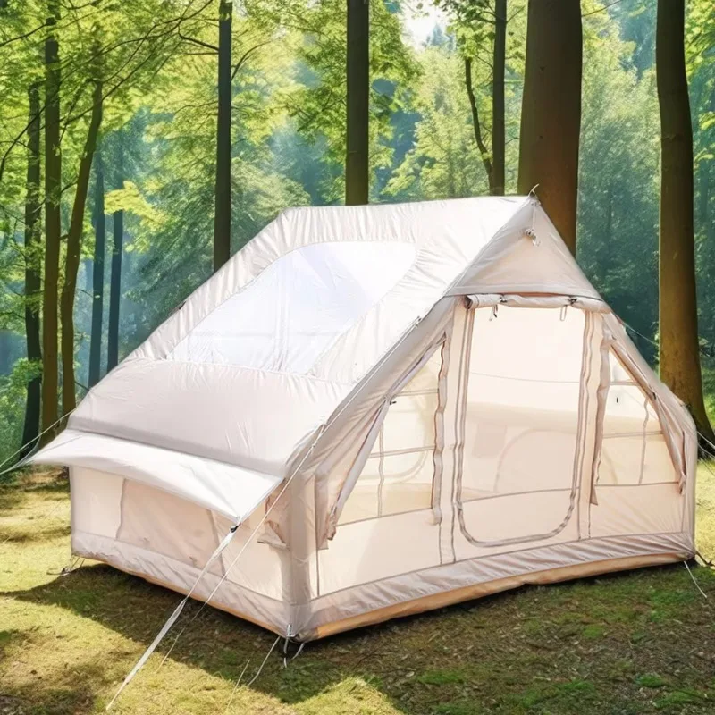 YTYINLightweight 300D Oxford Cloth Portable Camping Two-door Tent High Quality Waterproof Outdoor Family Inflatable Tent Best Pr