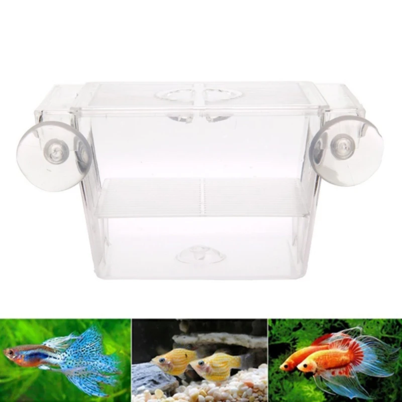 Aquarium Fish Breeder Box Durable Betta Fish Tank Fish Breeding Isolation Box Hatching Incubator Box For Baby Fish Shrimp ﻿