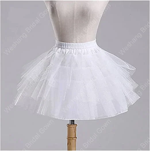 Petticoat Maid Wear Short No Hoops Mädchen Ballett Mesh Garn Rock Petticoats