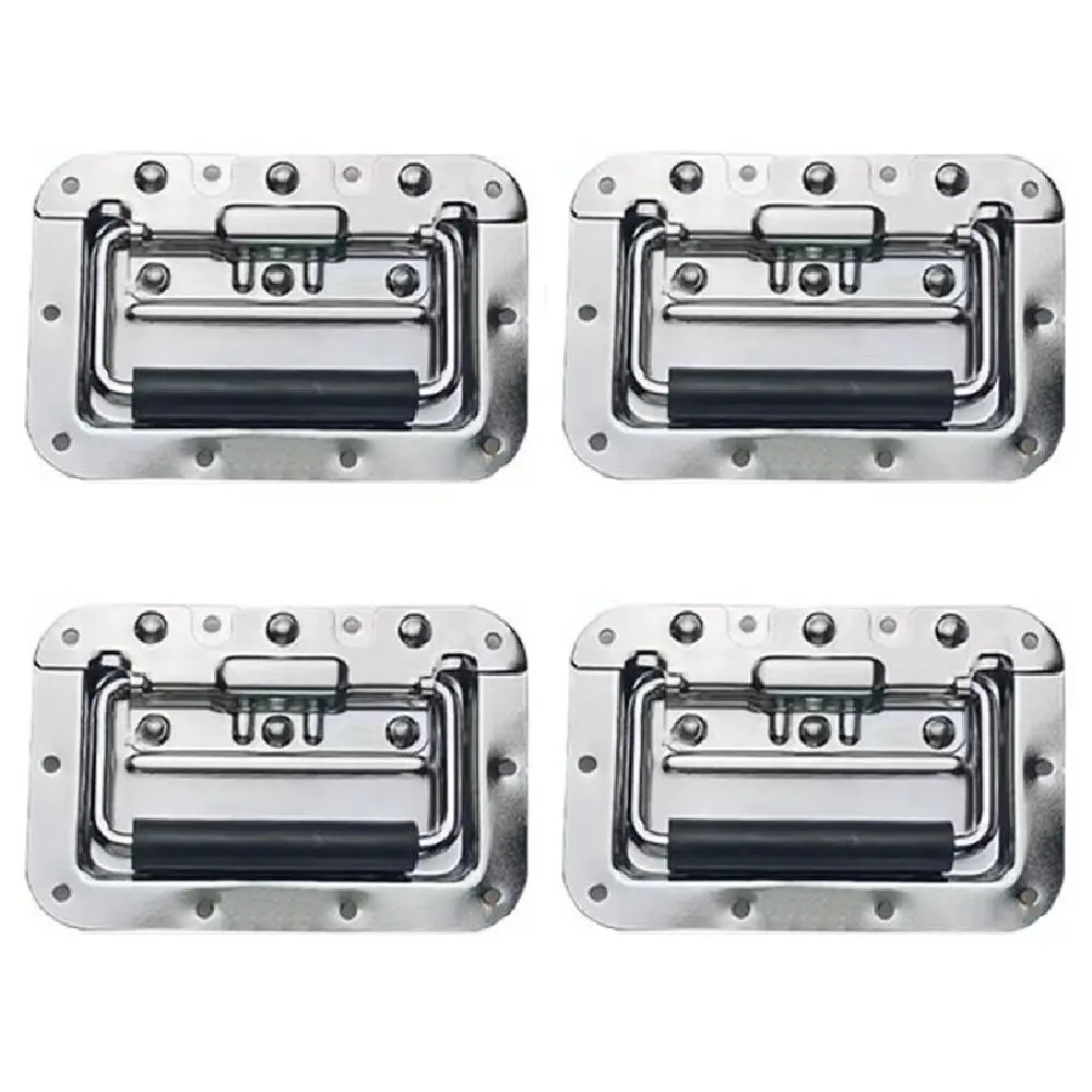 4Pcs Spring Loaded Butterfly Twist Lock Buckle Recessed Mount Security Lock Air Box Lock Heavy Duty Alloy